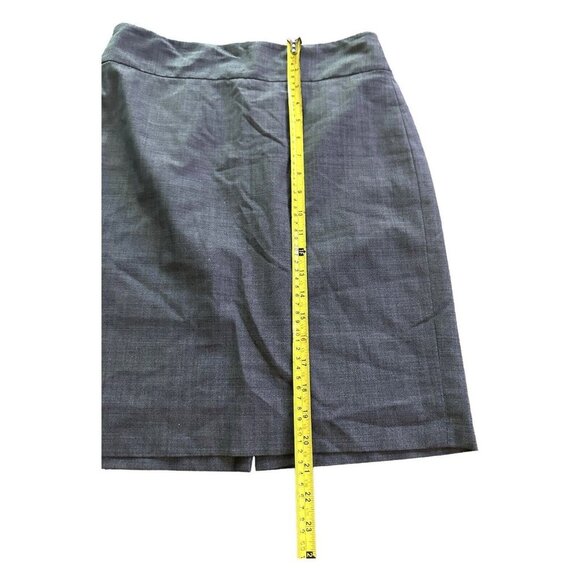 Banana Republic Womens Skirt Gray Size 6 Stretch Pencil Back Slit - Picture 11 of 12